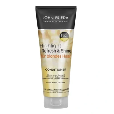 Immagine di John Frieda Highlight Refresh &amp; Shine Conditioner Inhalt: 250 ml Neuer Glanz und intensive Leuchtkraft für Blonds Haar Strähnchen