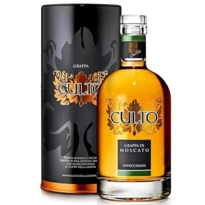 Immagine di CULTO GRAPPA DI MOSCATO INVECCHIATA 70 CL IN ASTUCCIO