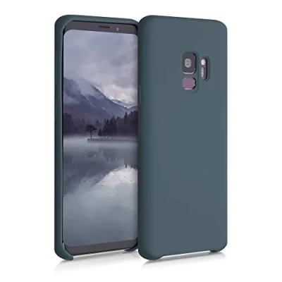 Immagine di kwmobile Custodia Compatibile con Samsung Galaxy S9 Cover Back Case per Smartphone in Silicone TPU Protezione Gommata ardesia scuro