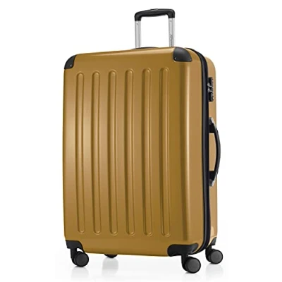 Immagine di HAUPTSTADTKOFFER ALEX Valigia rigida, Trolley espandibile, Bagaglio con 4 ruote doppie, TSA, 75 cm, 119 litri, Autunno Oro