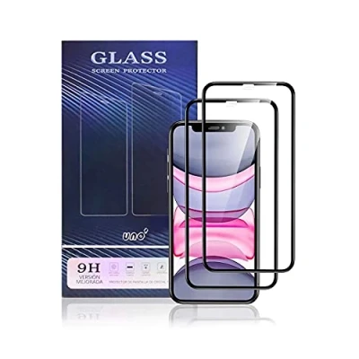 Immagine di Uno&#039; 2 pellicole proteggi schermo in vetro temperato, compatibili con iPhone XS/X/11 Pro, 9H, ultra resistente, senza bolle, anti graffio, impronta.