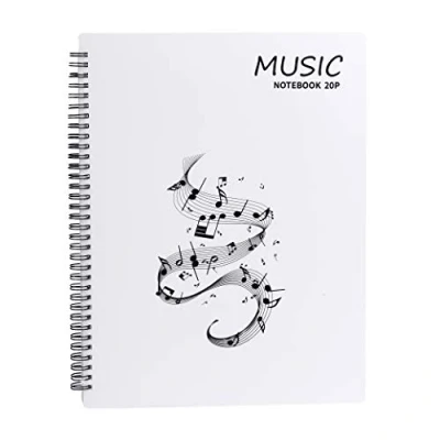 Immagine di Raccoglitore porta Spartiti Musicali, Cartelle Portaspartiti Per Fogli in Formato A4, con 40 Tasche, clef Scrivibile Borsa Documenti Musicale Suonatori di Strumenti