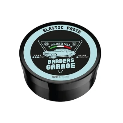 Immagine di Barbers Garage Pasta elastica per capelli (100 g) Italian Details Comprimi e strutturano i capelli, bassa lucentezza, finitura opaca, forte tenuta