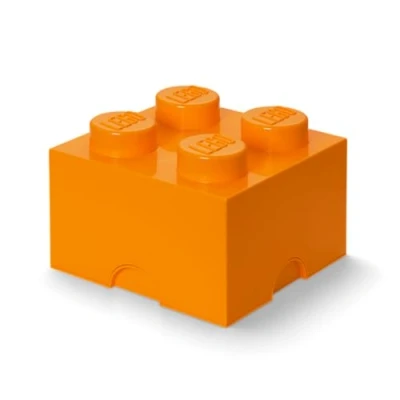 Immagine di LEGO Brick Mattoncino Bottoncini,Contenitore impilabile Litri, Arancione, Acciaio Inossidabile, Verde, One Size