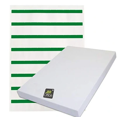Immagine di TE Office 88 pezzi di etichette adesive per cavi, autoadesive cavi A4, 18 x 30 mm, verde