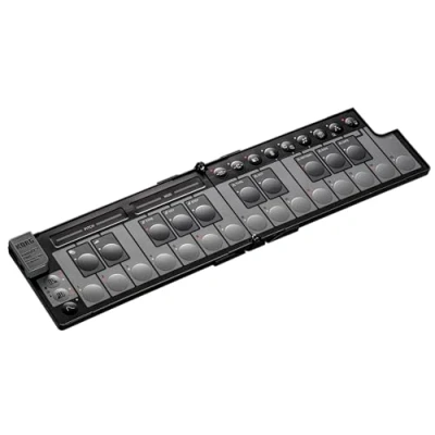 Immagine di Korg nanoKEY Fold Controller tastiera MIDI pieghevole a 25 tasti con USB C e TRS Nero