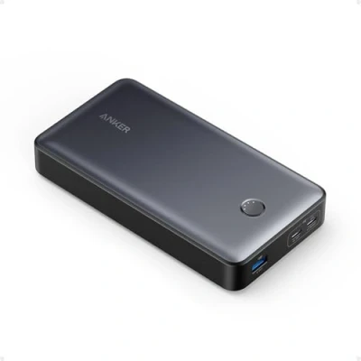 Immagine di ANKER Power Bank 537 (PowerCore 24K per laptop), 24.000mAh 65W, caricabatterie portatile MacBook Pro, Dell XPS, Microsoft Surface, iPad iPhone 13 iWatch Series 5 e più (nero)