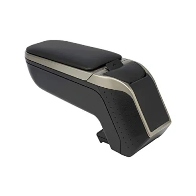 Immagine di ARMSTER 2 Bracciolo specifico Nero/Grigio per Fiat Punto Evo (2005 ), con vano portaoggetti e Pieghevole