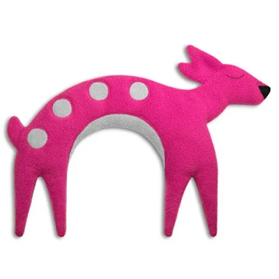 Immagine di CUSCINO RISCALDABILE Leschi per la pancia e schiena/Per collo, cervicale coliche dei neonati/Per microonde, con semi di grano/Flora capriola, rosa
