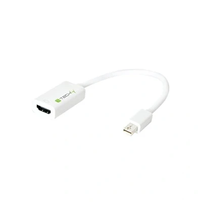 Immagine di Techly 309791 Adattatore Mini DisplayPort (Thunderbolt) 1.2 / HDMI 15cm Bianco