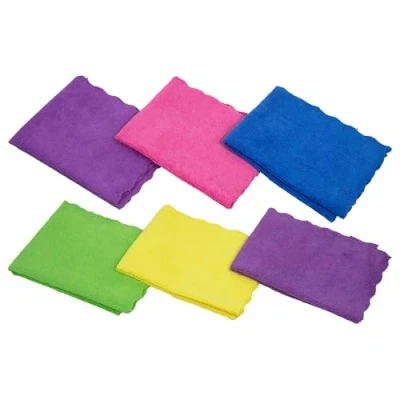 Immagine di Panno in microfibra Confezione da 12 Confezioni Misure 40 x 30 cm 3 Colori Lavabile lavatrice a 60 multiuso