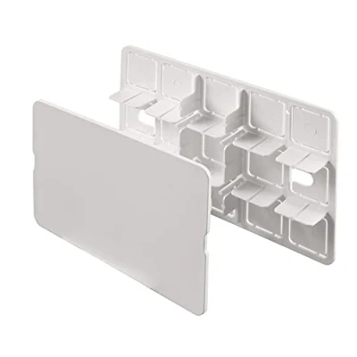 Immagine di Poly Pool PP0289.1 Coperchio Per Scatola Rettangolare Portaplacca IP40 da Parete Utilizzare cod. PP0288, Bianco
