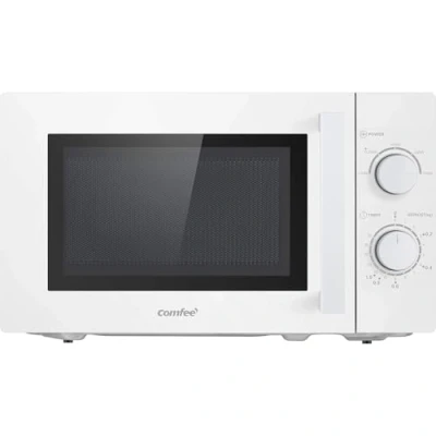 Immagine di Comfee CMSN 20 wh Mikrowelle/Solo Mikrowelle mit 5 Leistungsstufen/Innenbeleuchtung/easy Defrost/360Drehteller/Zwei Drehregler/20L/700W/ Weiß