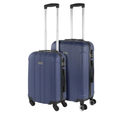 Immagine di ITACA Set Valigie Rigide Offerte. Valigia Grande Rigida, Media Rigida e Bagaglio a Mano. di con Lucchetto Combinazione TSA 771115, Cowboy blu