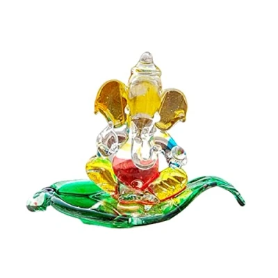Immagine di StonKraft eSplanade Ganesha Ganesh Murti Idol Statua Scultura (6,5 cm) Cruscotto idoli Cristallo
