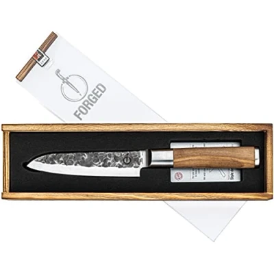 Immagine di Forged Santoku Knife Olive 14 cm