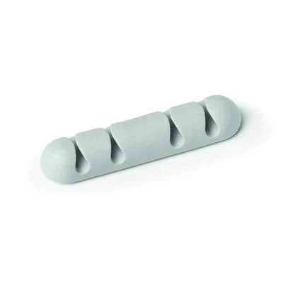 Immagine di Durable 504010 Cavoline Clip 4, Fermacavi per 4 Cavi, 20 x 12 82 mm, Grigio,