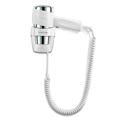 Immagine di Valera Action Super Plus 1600 White, asciugacapelli con supporto murale per alberghi e strutture ricettive, watt, Bianco/Cromo