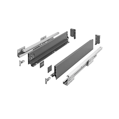 Immagine di GTV Sistema di cassetti AXIS PRO I con rivestimento completamente estraibile, antracite, portata fino a 40 kg, push to open sincronizzazione, accesso libero, larghezza: 450 mm, altezza: 86 mm