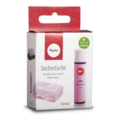 Immagine di Rayher 34246264 Colorante per Sapone, 10 ml, Profumo Neutro, 100 % Vegano, Privo di Sostanze Nocive, Biodegradabile, in Flacone Plastica Richiudibile, Facile Dosaggio, Colore Fuchsia