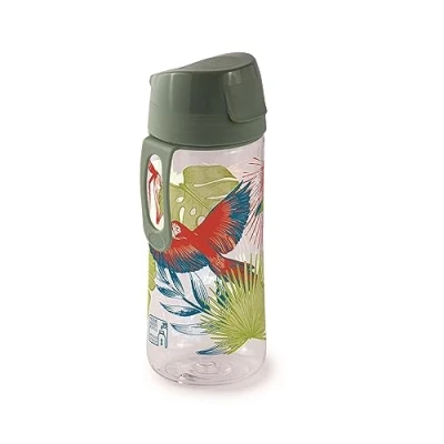 Immagine di Snips, Bottiglia Decoro Tucano, 0,50 L, 7 x 20 cm, Tritan Renew Plastica Riciclata Made in Italy