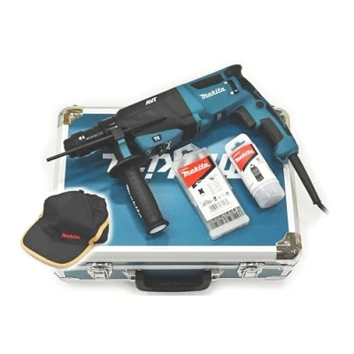 Immagine di Makita Martello perforatore HR2631FT13 per SDS Plus, 26 mm, in valigetta di alluminio, 800 wattsW, 230 voltsV