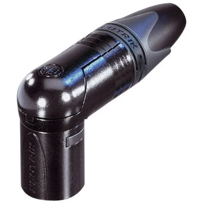 Immagine di Neutrik NC7MRX B Connettore XLR Spina angolata Numero Poli (num): 7 Nero 1 pz.
