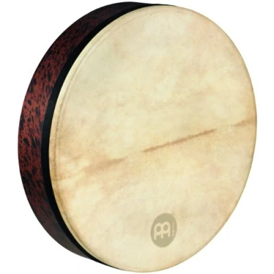 Immagine di Meinl Percussion FD18T D Tar, tamburo a cornice con struttura Deep Shell, membrana in pelle di capra, diametro 45,72 cm (18&quot;), colore: Marrone (Brown Burl)