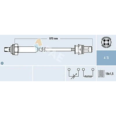 Immagine di FAE 77354 Sonda lambda di regolazione BMW: 3 Coupe, Sedan