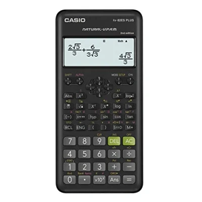 Immagine di Casio FX 82ES PLUS 2 Calcolatrice scientifica, 252 funzioni, 11 x 77 162 mm, colore nero
