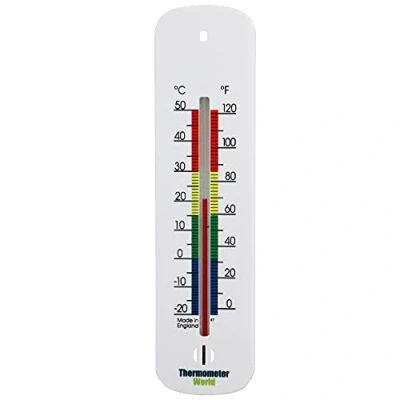 Immagine di Termometro da Parete per Interni ed Esterni con codice Colore Zone 145 mm Ideale Home Office Serra Giardino Garage
