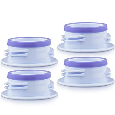 Immagine di Maymom 3 generazione di cambio filettato o convertitore bottiglia; consente utilizzare la flangia a bocca larga Spectra S1 S2, compatibile con bottiglia Medela, Ameda, Lifefactory
