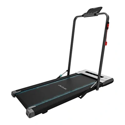 Immagine di Cecotec DrumFit WayHome 600 Pad, nastro pieghevole e compatto. 550 W/0,75 CV, superficie di corsa 100 x 40 cm, velocità fino a 6 km/h, barra pieghevole, schermo LCD, altoparlanti telecomando
