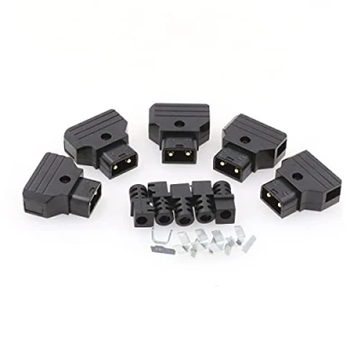 Immagine di SZRMCC D Tap P Maschio Power 5 Pezzi Alimentazione Connettore Plug Kit per Anton Bauer IDX V Mount Gold Batteria RED Videocamera DSLR di Cavo DIY