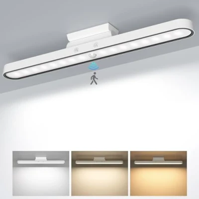 Immagine di Luce LED Sottopensile Armadio con Sensore di Movimento 2500mAh USB Ricaricabile Lampada da Scrivania Senza Fili Magnetica Controllo Touch Dimmerabile Notturna per