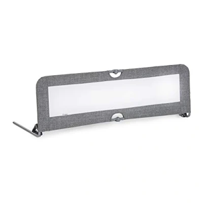 Immagine di hauck Sponda Letto Bambini Sleep N Safe Plus XL Barriera Grande 150 x 50 44 cm Protezione per Dormire in Sicurezza Pieghevole e Portatile Grigio Melange