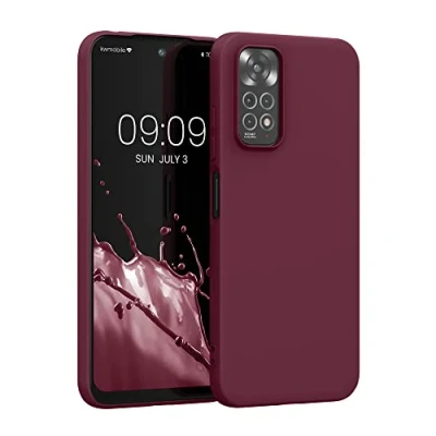 Immagine di kwmobile Custodia Compatibile con Xiaomi Redmi Note 11 / 11S Cover Back Case per Smartphone in Silicone TPU Protezione Gommata rosso fulvo