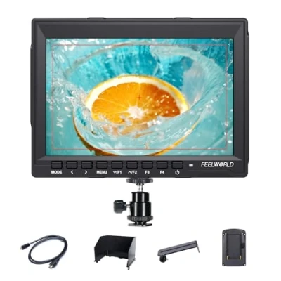 Immagine di FEELWORLD FW759 7 Pollici On Camera DSLR Monitor Field Full HD Focus Video Assist 1280x800 IPS con 4K HDMI Input Output