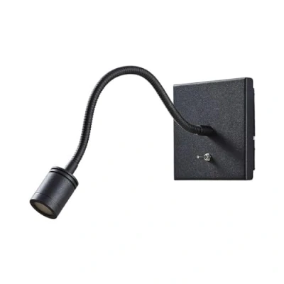 Immagine di applique a LED &#039;Mayar&#039; (Moderno) colore Nero, in Metallo ad es. Cucina (1 luce, lampadina inclusa) di Lindby LED,