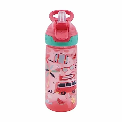 Immagine di Nuby Biberon Flip It con Beccuccio Morbido Bicchiere Antigoccia per Bambini Manico Pratico Lavabile in Lavastoviglie Ideale l&#039;Asilo e la Scuola Rosa 540 ml