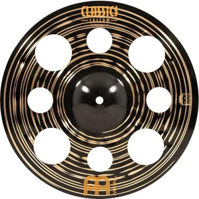 Immagine di Meinl Cymbals Classics Custom Dark Piatto Trash Crash 14 pollici (35,56cm) per Batteria Bronzo B12, Finitura Scura, Prodotto in Germania (CC14DATRC)