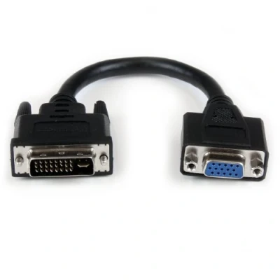 Immagine di STARTECH ADATTATORE CAVO DVI I M 29 PIN A VGA F DA 20 CM