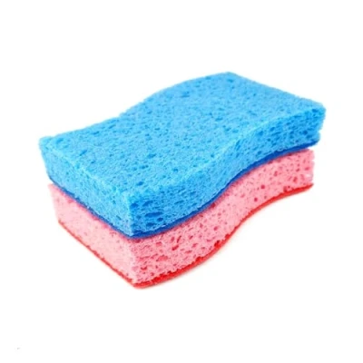 Immagine di D.RECT Spugne di Cellulosa, Set da 2, Antigraffio, Doppia Faccia Spugna per Lavare i Piatti in Cucina e Pulire Pentole