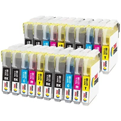 Immagine di TONER EXPERTE LC1100 LC980 20 XL Cartucce d&#039;inchiostro compatibili con Brother DCP 145C 165C 195C 197C 375CW 385C 395CN 585CW MFC 250C 290C 490CW 5890CN 5895CW 6490CW J615W 6690CW Alta Capacità