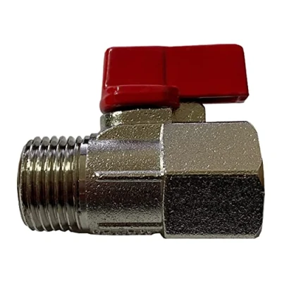 Immagine di Kippen 5004B1 Mini valvola a Sfera in Ottone. Attacco M/F da 1/2&quot;