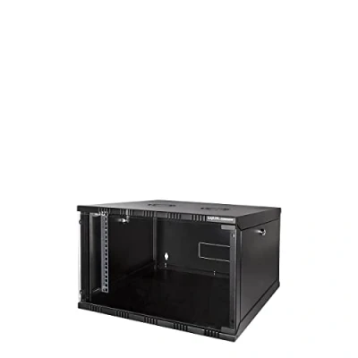 Immagine di LogiLink 19 WALLMOUNT SOHO BOX 6U 540*400, BLACK, FLATPACK Armadio rack da parete (L x A P) 540 323 400 mm 6 U Nero (RAL 9005)