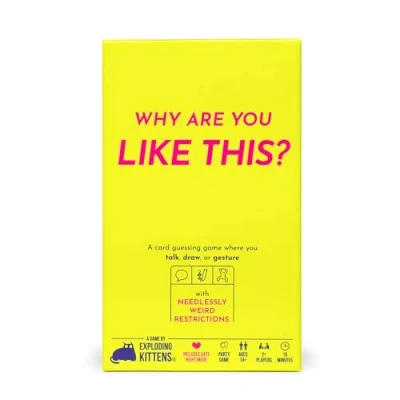 Immagine di Exploding Kittens Presents: Why Are You Like This? Card &amp; Board Game A Silly Guessing of Talking, Drawing Gesturing Fun Party for Adults, Teens Date Nights 2+ Players, Ages 14+