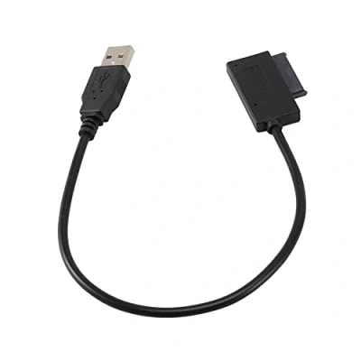 Immagine di Peowuieu adattatore USB 2.0 a Mini Sata Ii 7 + 6 13Pin per notebook Cd/DVD Slimline drive