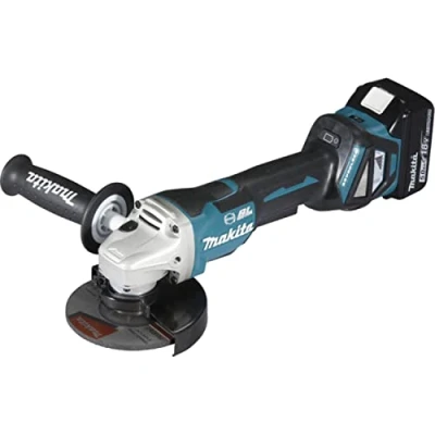 Immagine di Makita DGA517RTJ Smerigliatrice angolare a batteria 125 mm incl. seconda batteria, caricabatterie 18 V 5 Ah