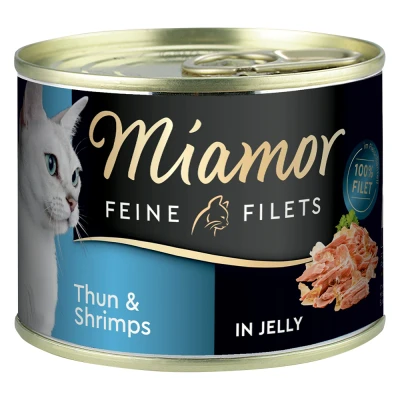 Immagine di Miamor Filetti sottili in Jelly Thun &amp; Shrimps 12 x 185 g